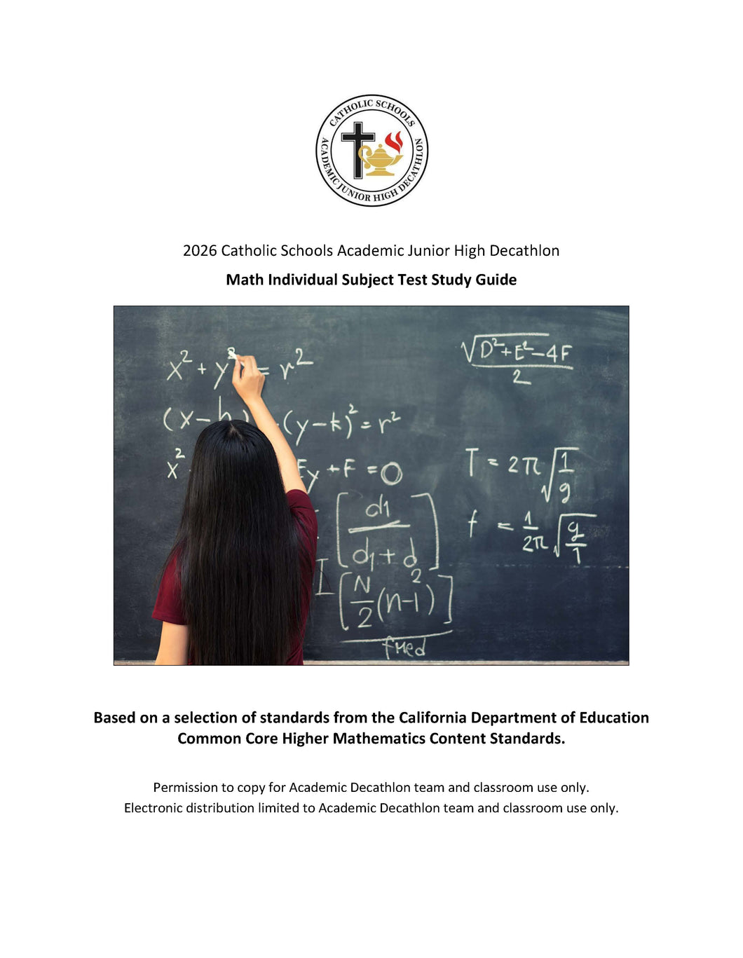 2026 AJHD Study Guide - Individual Test - Math